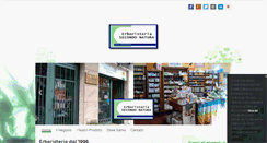 Desktop Screenshot of erboristeriasecondonatura.it